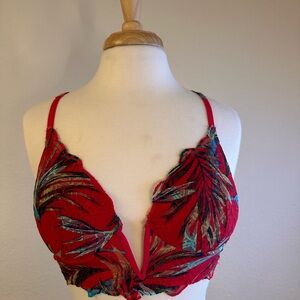 Pink victorias secret lace push up bra mc80